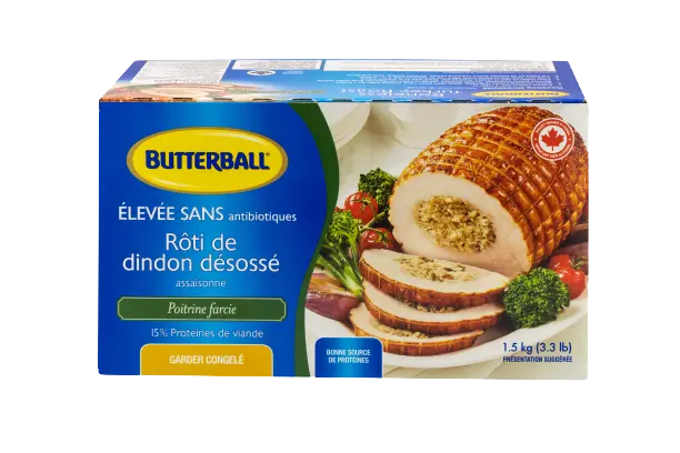 POITRINE DE DINDE FARCIE DÉSOSSÉE