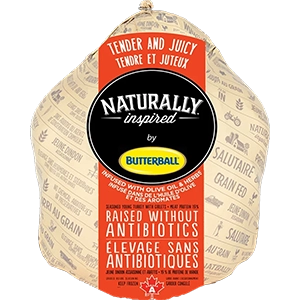 Naturally inspired whole turkey.