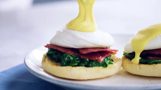 Turkey Bacon Eggs Benedict