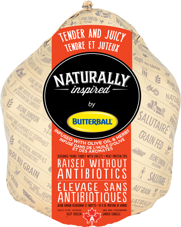 Naturally inspired whole turkey.