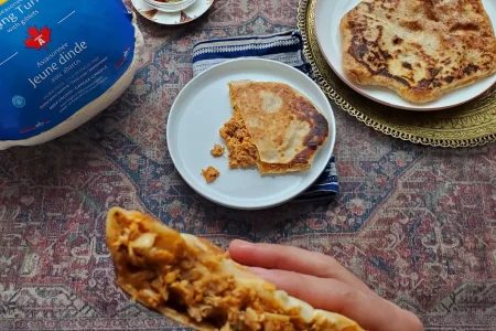 MicrosoftTeams-image-15 Spicy turkey feteer made with leftover turkey.